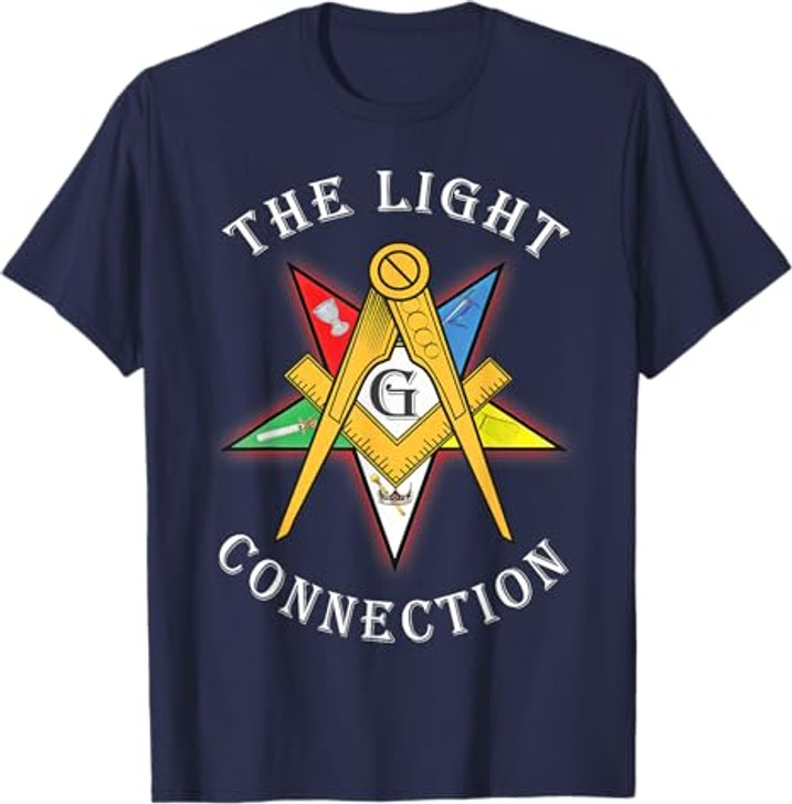 OES Mason The Light Connection Star Square Parents Christmas T-Shirt
