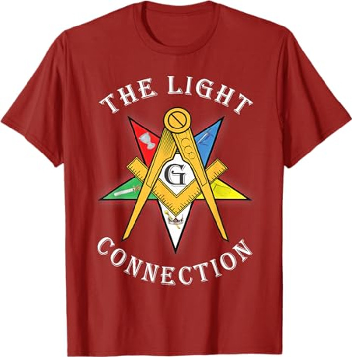OES Mason The Light Connection Star Square Parents Christmas T-Shirt