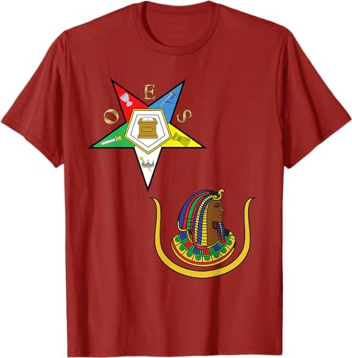 OES Daughters of Isis Split T Shirt PHA Eastern Star Tee DOI T-Shirt