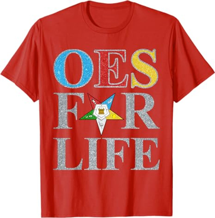 OES For Life Order of the Eastern Star Women's Equality Day T-Shirt