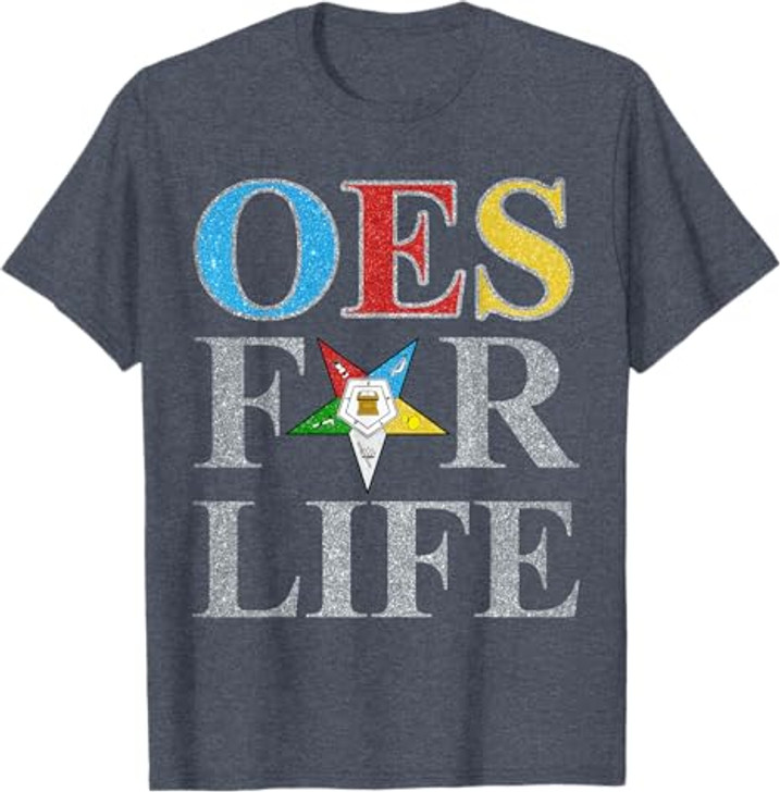 OES For Life Order of the Eastern Star Women's Equality Day T-Shirt