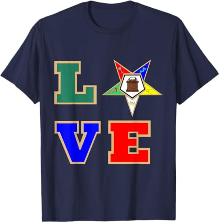 OES Love Sister Order of the Eastern Star Parents' Christmas T-Shirt