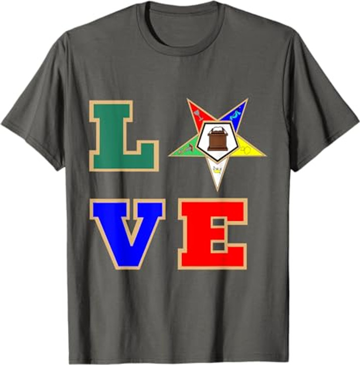 OES Love Sister Order of the Eastern Star Parents' Christmas T-Shirt