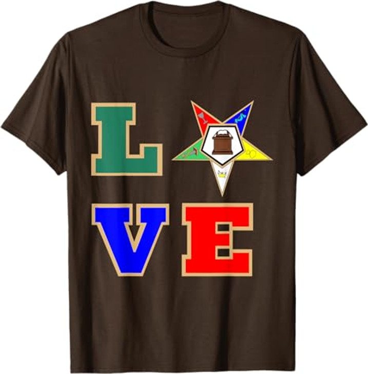 OES Love Sister Order of the Eastern Star Parents' Christmas T-Shirt