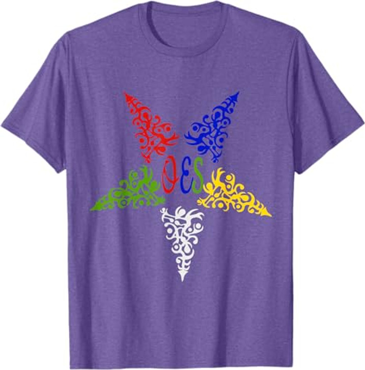 OES Star Human Tree Order of the Eastern Star Parents' Day T-Shirt