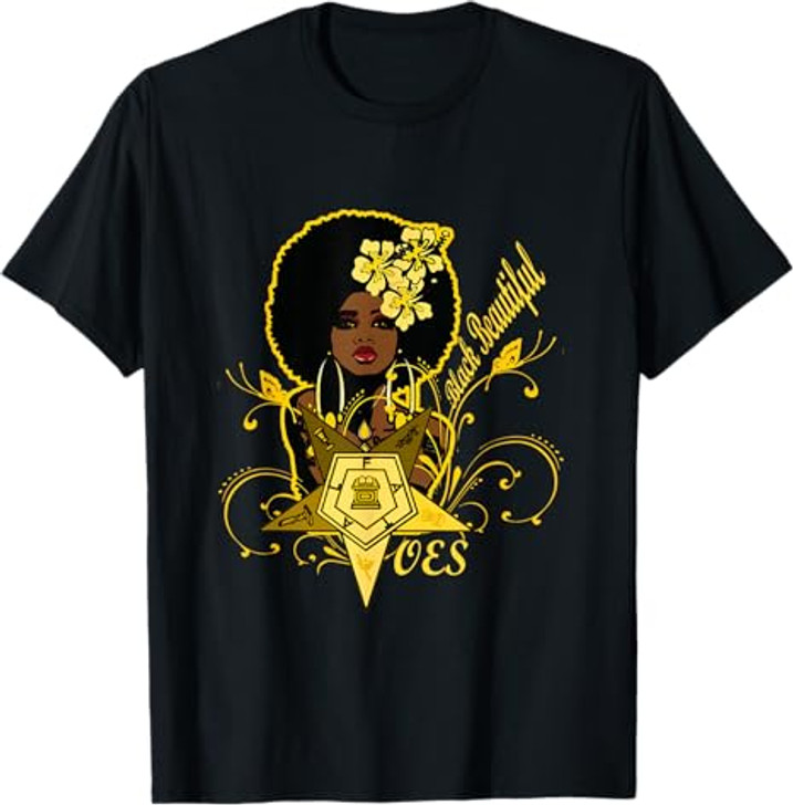 Order Of The Eastern Star OES Black Beautiful Fatal Diva T-Shirt