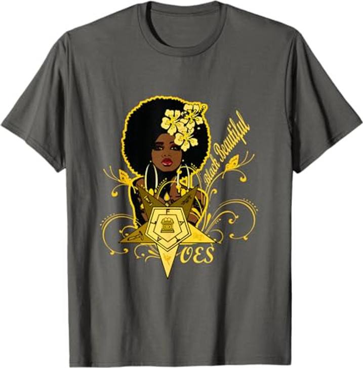 Order Of The Eastern Star OES Black Beautiful Fatal Diva T-Shirt