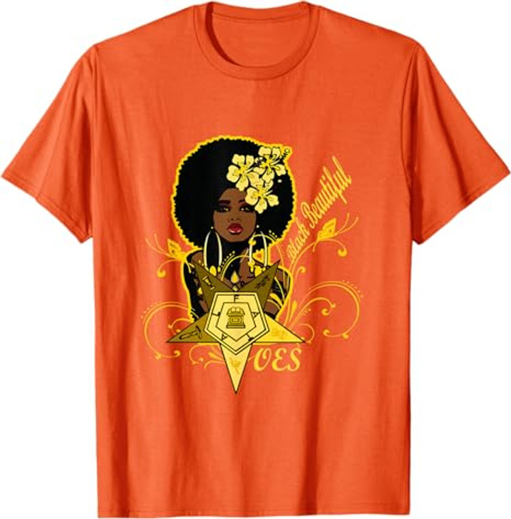 Order Of The Eastern Star OES Black Beautiful Fatal Diva T-Shirt