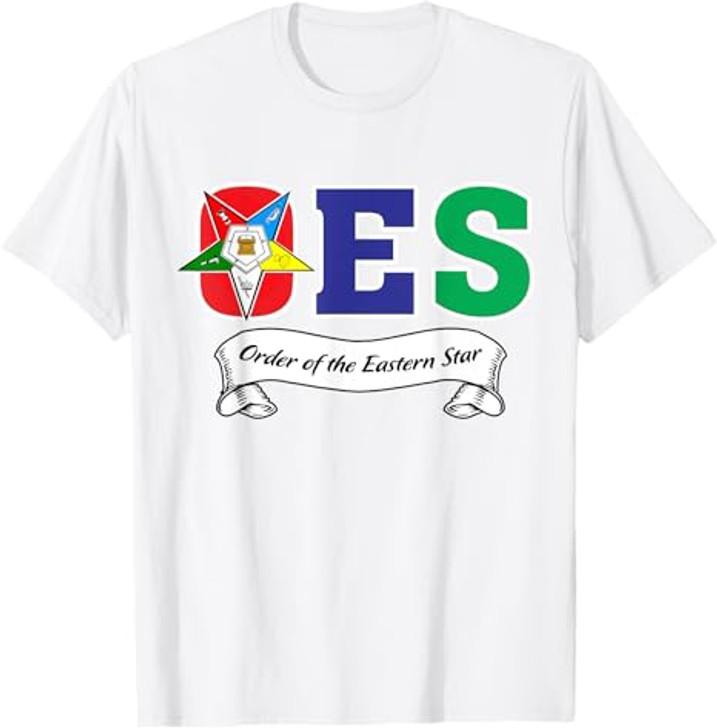 OES Symbol Ribbon Order of the Eastern Star Parents' Day T-Shirt