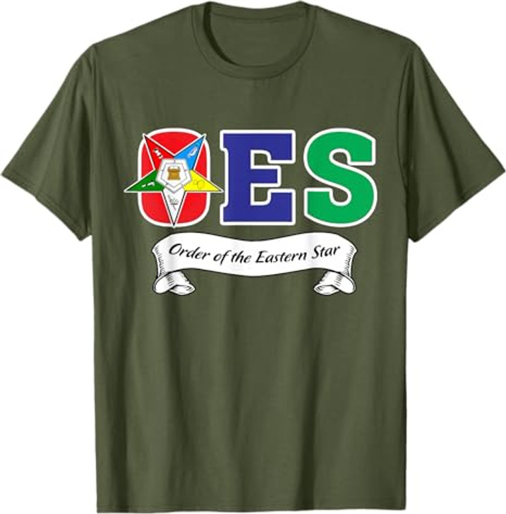 OES Symbol Ribbon Order of the Eastern Star Parents' Day T-Shirt