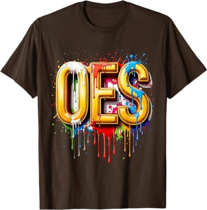 OES WaterColor Dripping water paint Order the Eastern Star T-Shirt
