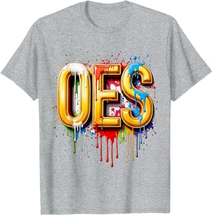 OES WaterColor Dripping water paint Order the Eastern Star T-Shirt