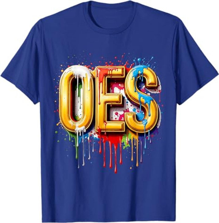 OES WaterColor Dripping water paint Order the Eastern Star T-Shirt