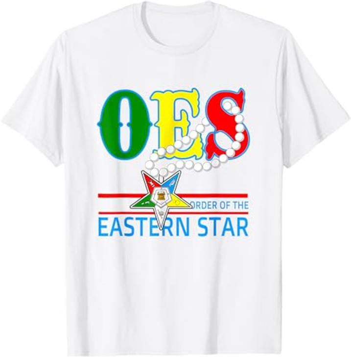 OES Mom Necklace Order of the Eastern Star Mother's Day T-Shirt