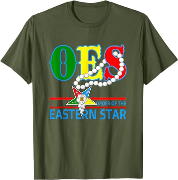 OES Mom Necklace Order of the Eastern Star Mother's Day T-Shirt