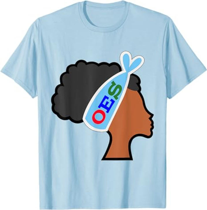 OES Head Band Afro Sister the Eastern Star Parents' Day T-Shirt