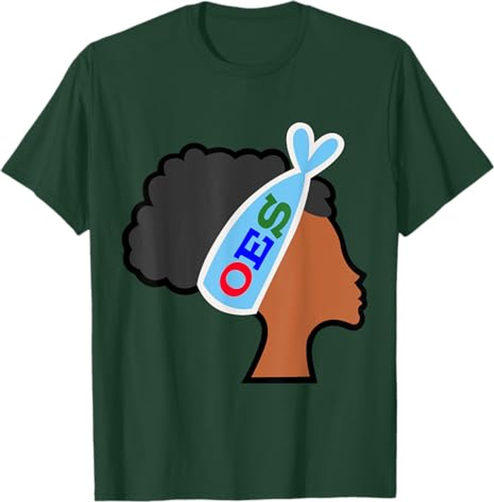 OES Head Band Afro Sister the Eastern Star Parents' Day T-Shirt