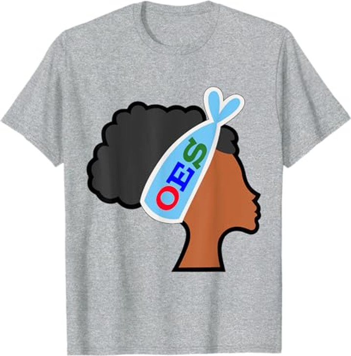 OES Head Band Afro Sister the Eastern Star Parents' Day T-Shirt