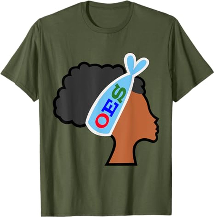 OES Head Band Afro Sister the Eastern Star Parents' Day T-Shirt