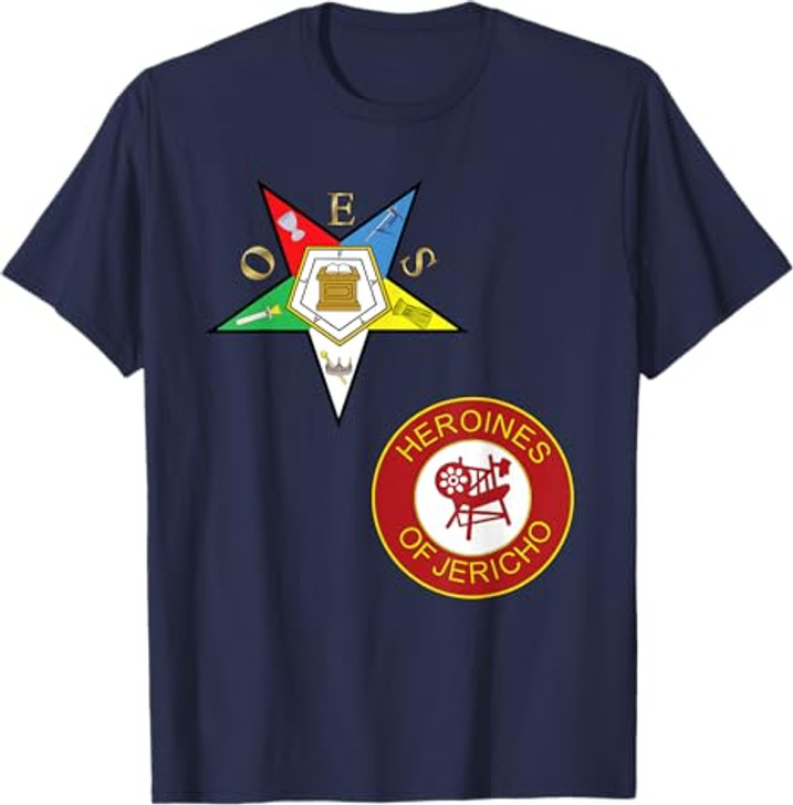 OES Heroines of Jericho Split Order Eastern Star PHA HOJ T-Shirt