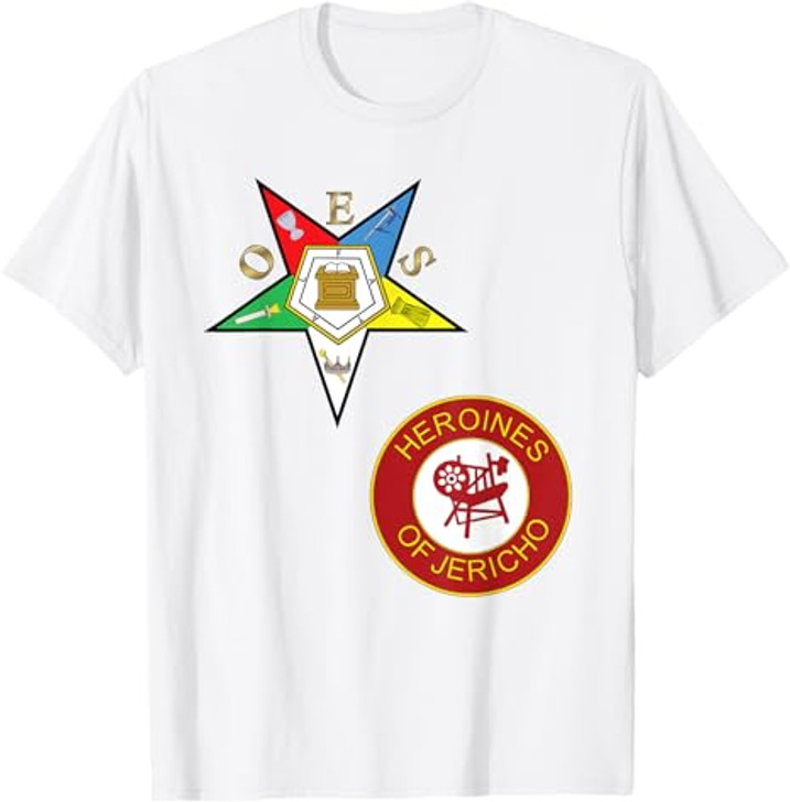 OES Heroines of Jericho Split Order Eastern Star PHA HOJ T-Shirt