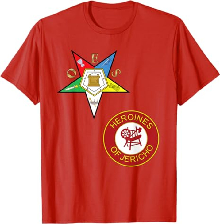 OES Heroines of Jericho Split Order Eastern Star PHA HOJ T-Shirt