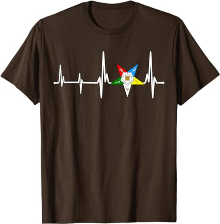 OES Heartbeat Star Order of the Eastern Star Mother's Day T-Shirt