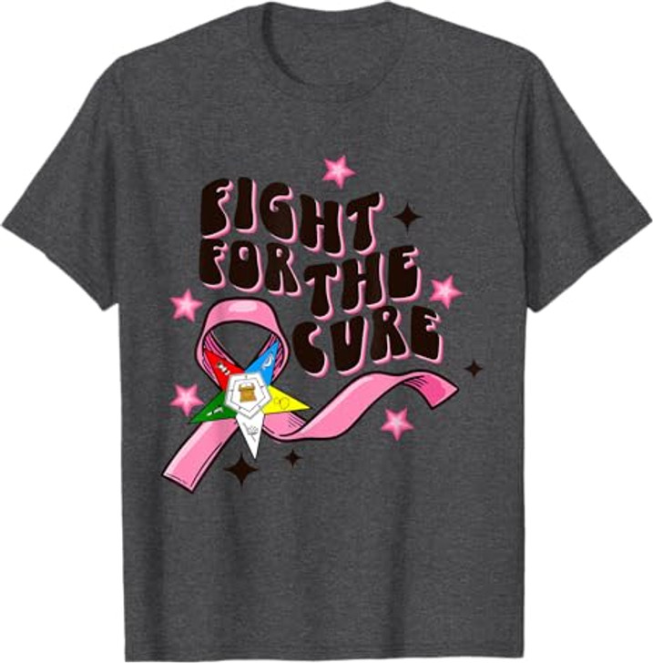 OES Fight For The Cure Eastern Star Breast Cancer Awareness T-Shirt