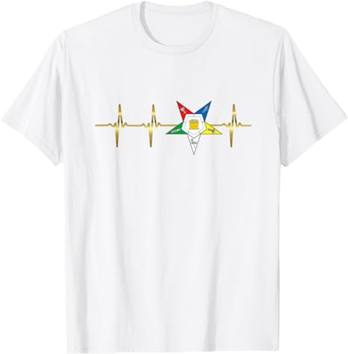OES shirts for women logo - heartbeat EKG pulse t-shirt