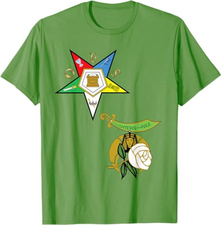 OES Daughters of the Nile Split T Shirt Eastern Star Tee
