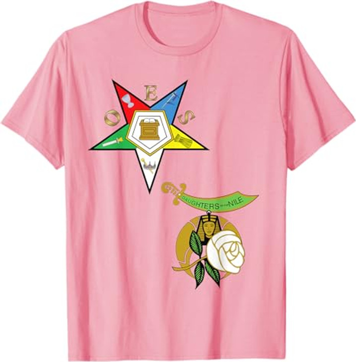 OES Daughters of the Nile Split T Shirt Eastern Star Tee