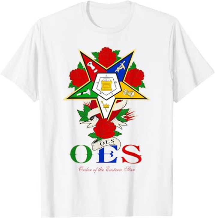OES Roses Order Eastern Star Sister Sistar T-Shirt