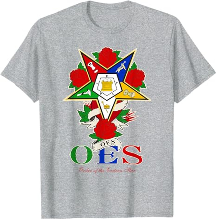 OES Roses Order Eastern Star Sister Sistar T-Shirt