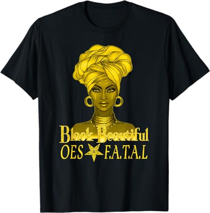 Order Of The Eastern Star OES Ring Diva Black Beautiful T-Shirt