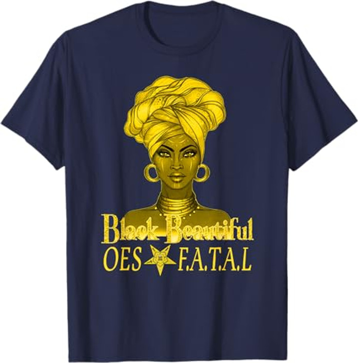 Order Of The Eastern Star OES Ring Diva Black Beautiful T-Shirt