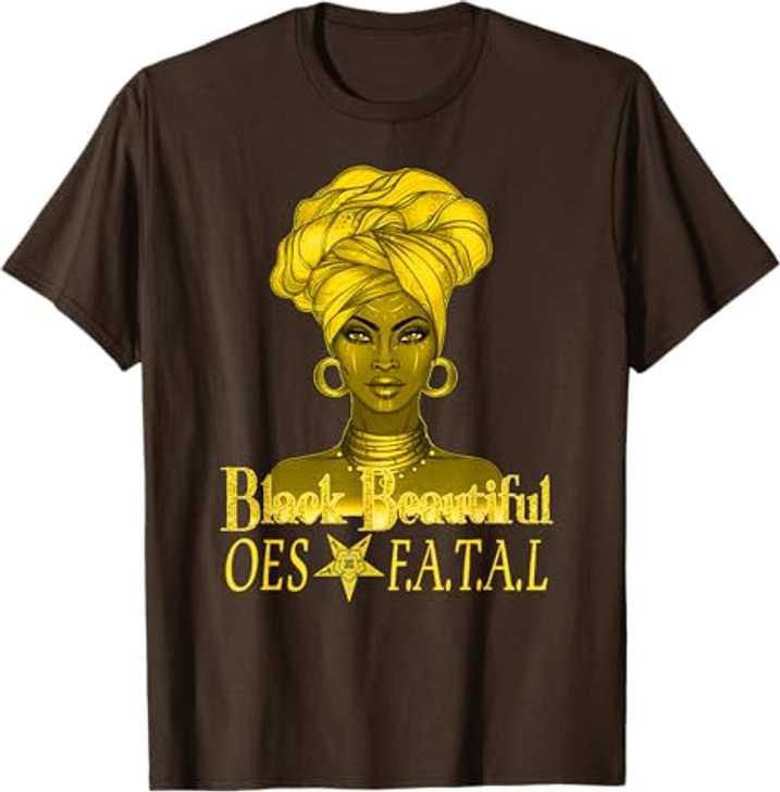 Order Of The Eastern Star OES Ring Diva Black Beautiful T-Shirt