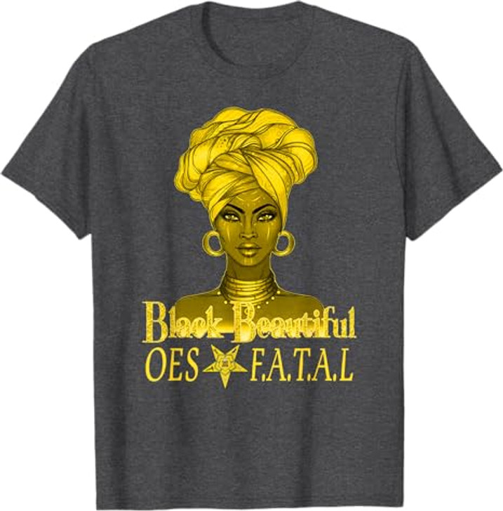 Order Of The Eastern Star OES Ring Diva Black Beautiful T-Shirt
