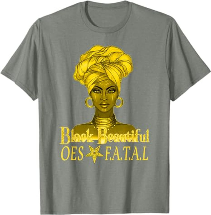 Order Of The Eastern Star OES Ring Diva Black Beautiful T-Shirt
