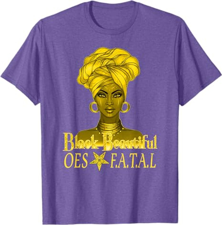 Order Of The Eastern Star OES Ring Diva Black Beautiful T-Shirt