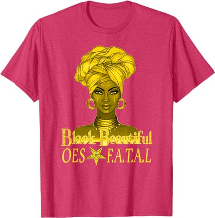 Order Of The Eastern Star OES Ring Diva Black Beautiful T-Shirt