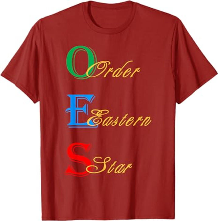 OES Words Symbols Colors of the Eastern Star Parents' Day T-Shirt