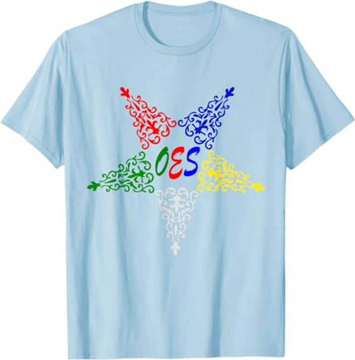 OES Leaves Pattern Colors the Eastern Star Thanksgiving T-Shirt