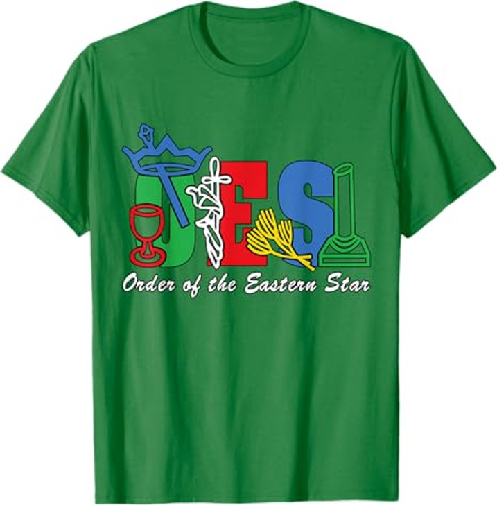 Adah Ruth Esther Martha Electa Symbols of OES Eastern Star T-Shirt
