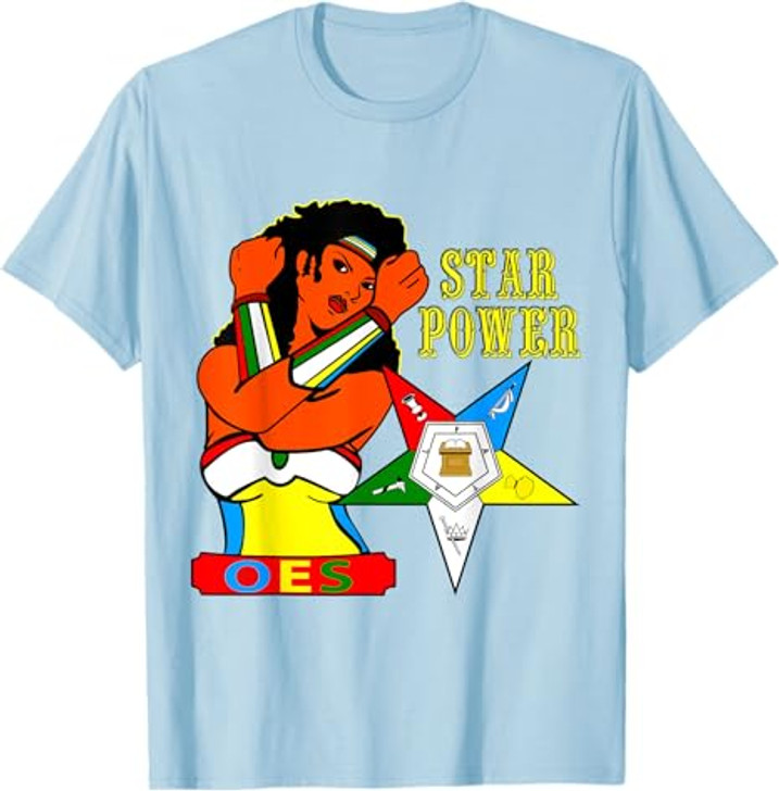 OES Star Power Hero Sister of Eastern Star Parents' Day T-Shirt