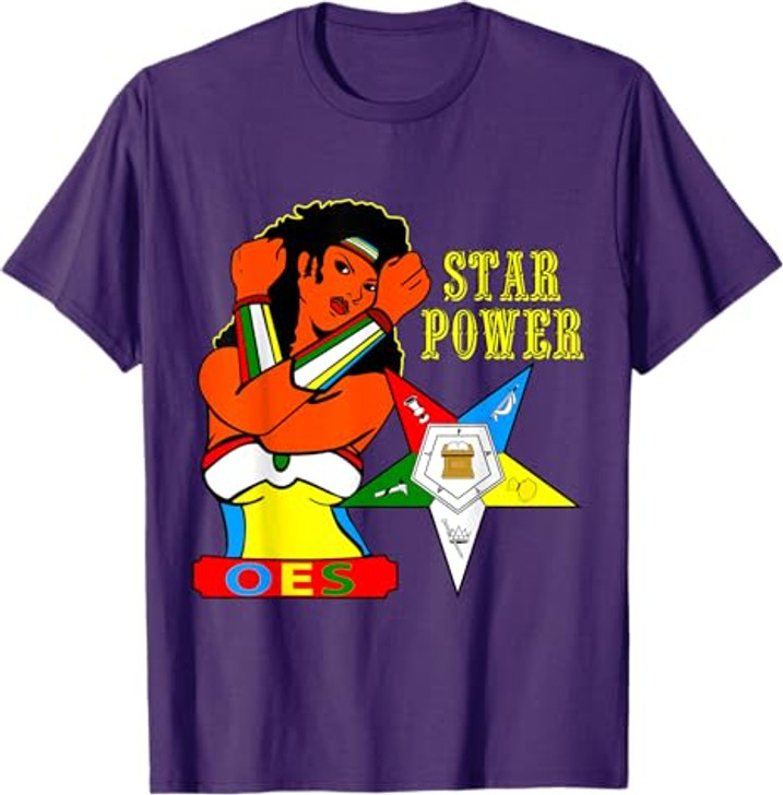 OES Star Power Hero Sister of Eastern Star Parents' Day T-Shirt