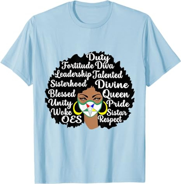 Sistar With OES Face Mask the Eastern Star Mother's Day T-Shirt