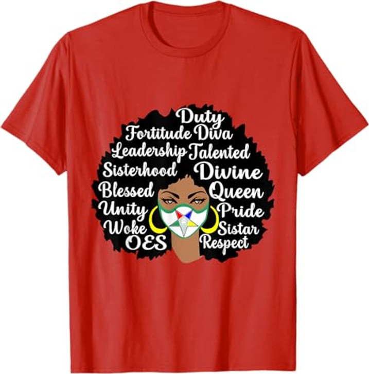Sistar With OES Face Mask the Eastern Star Mother's Day T-Shirt