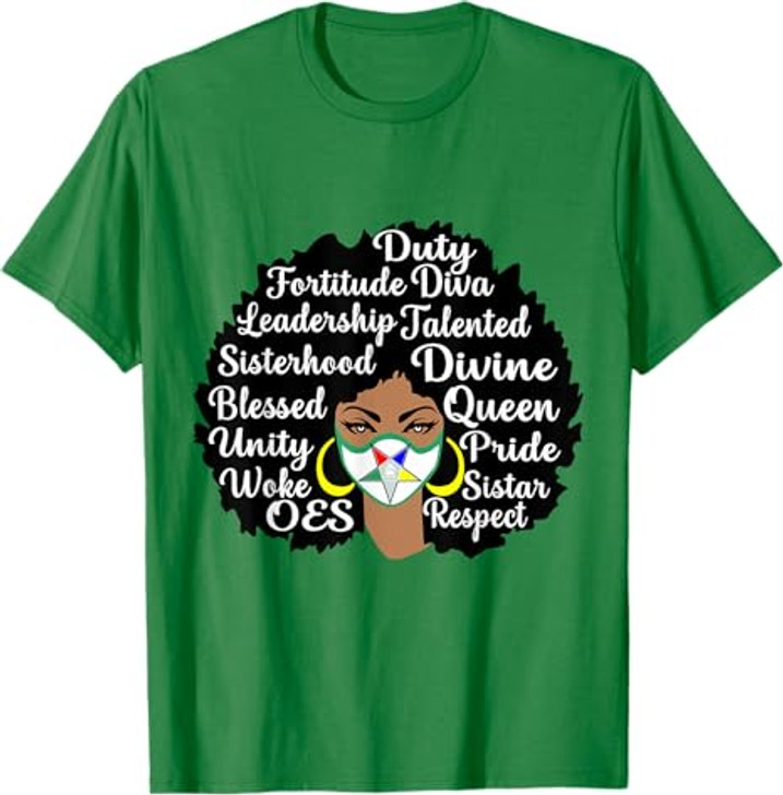 Sistar With OES Face Mask the Eastern Star Mother's Day T-Shirt