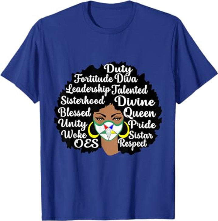 Sistar With OES Face Mask the Eastern Star Mother's Day T-Shirt