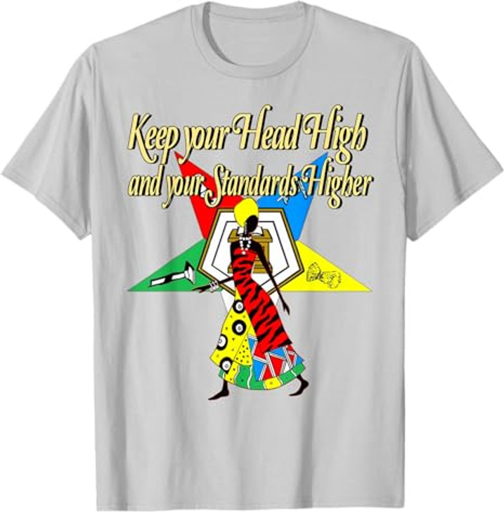 Order Of The Eastern Star Pride OES Keep Your Head High Diva T-Shirt